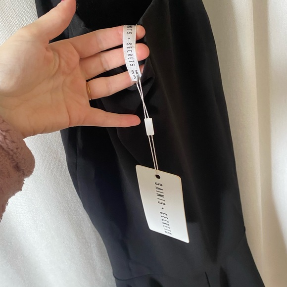 PICTURE is similar- not exact. Hello Molly / Saints Secrets black cut out dress - Picture 4 of 5